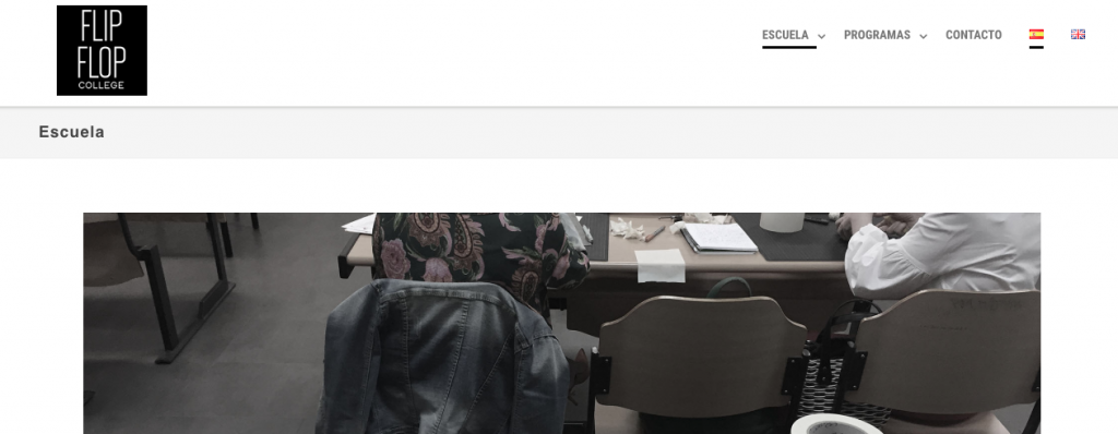 web flip flop college