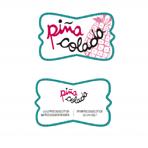 Tarjetas personales y logo Piña colada