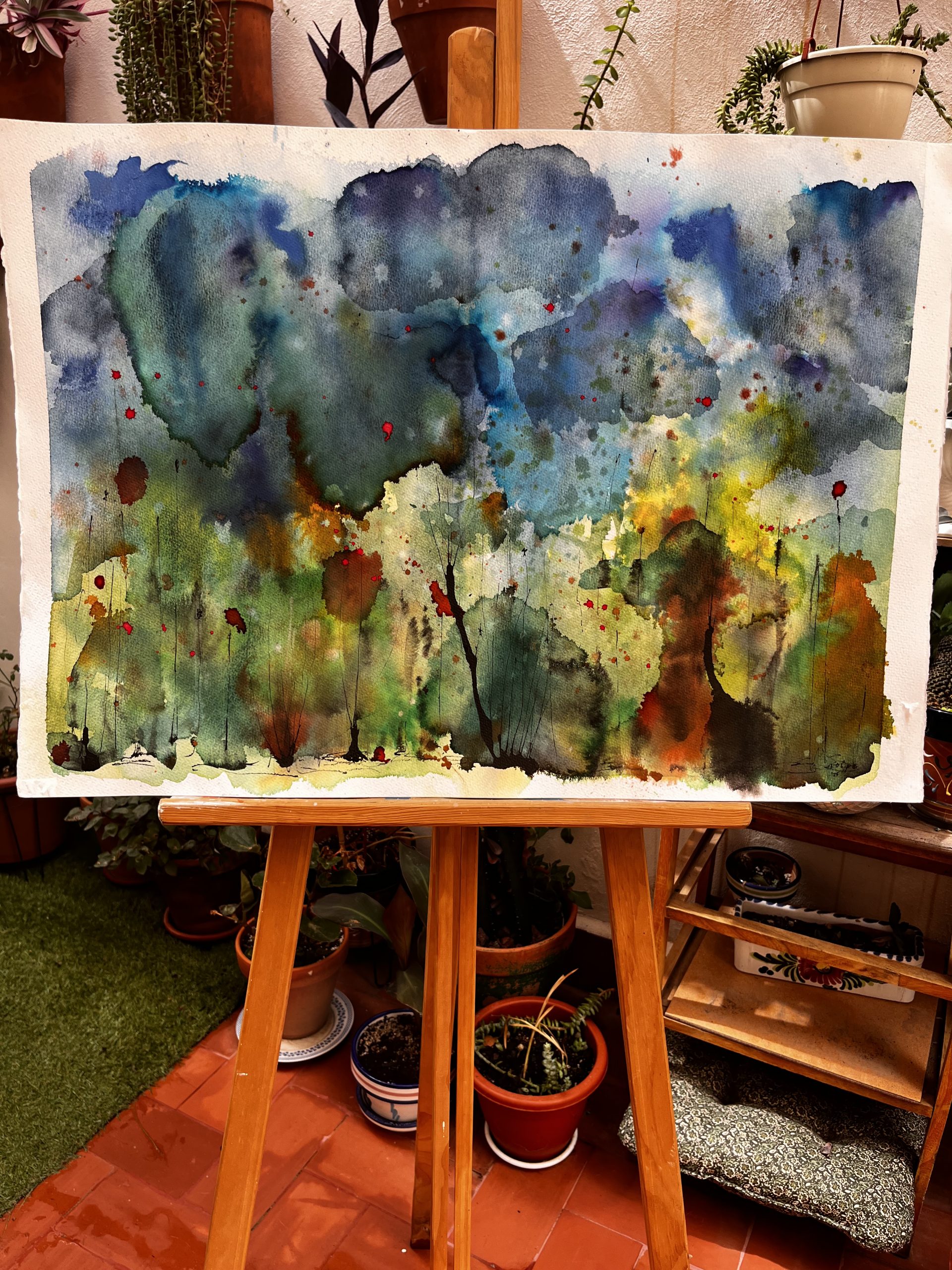 Paisaje abstracto Obra original · 75 × 40 cm - Imagen 2