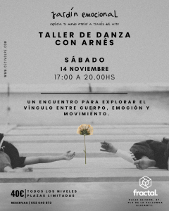 Lee más sobre el artículo Taller de danza vertical en Espacio Fractal: Jardín Emocional